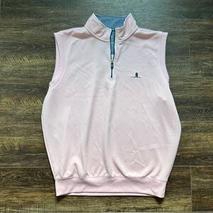 Fairway & Greene Pink 1/4 Golf Vest L